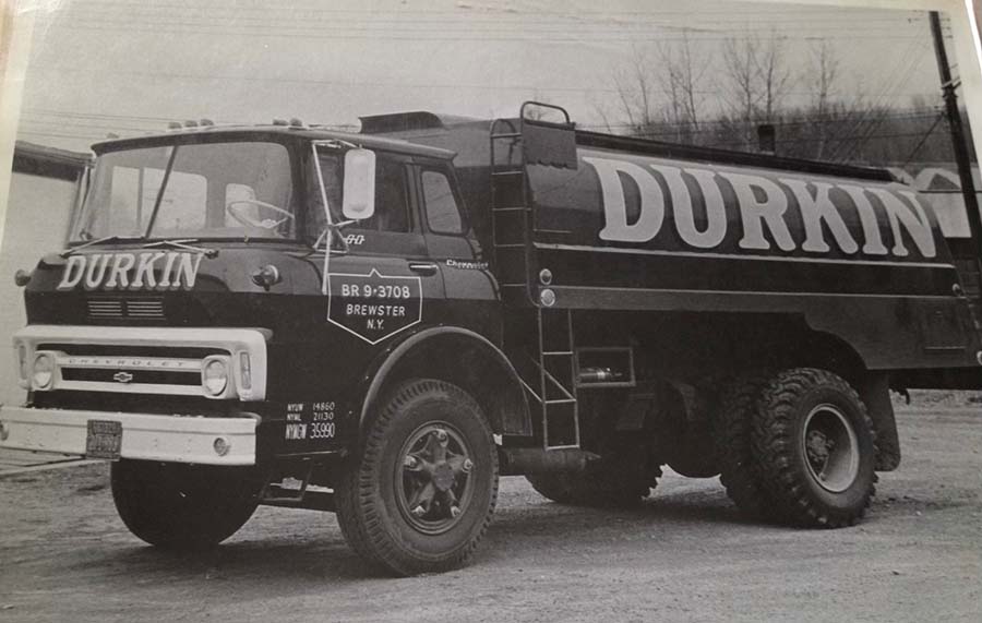 Old photo of Durkin Propane delivery truck