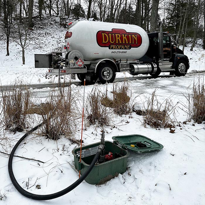 Automatic Propane Delivery in Snow